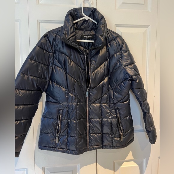 New Kenneth Cole Navy Puffer Jacket size XL - Picture 1 of 5